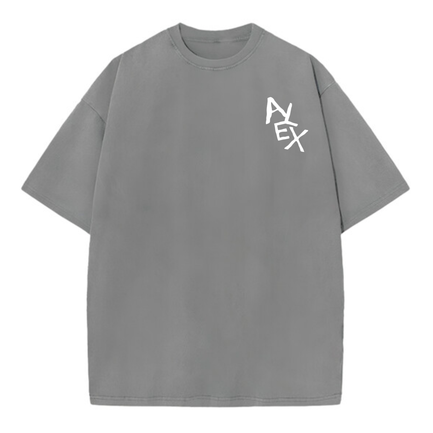 Custom Oversized Tee | Small Text Design
