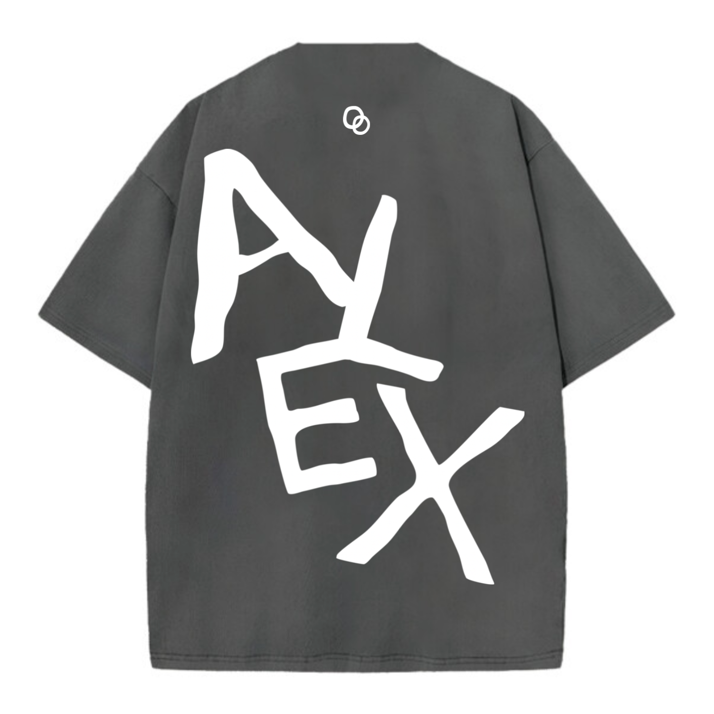 Custom Oversized Tee | Back Text Design