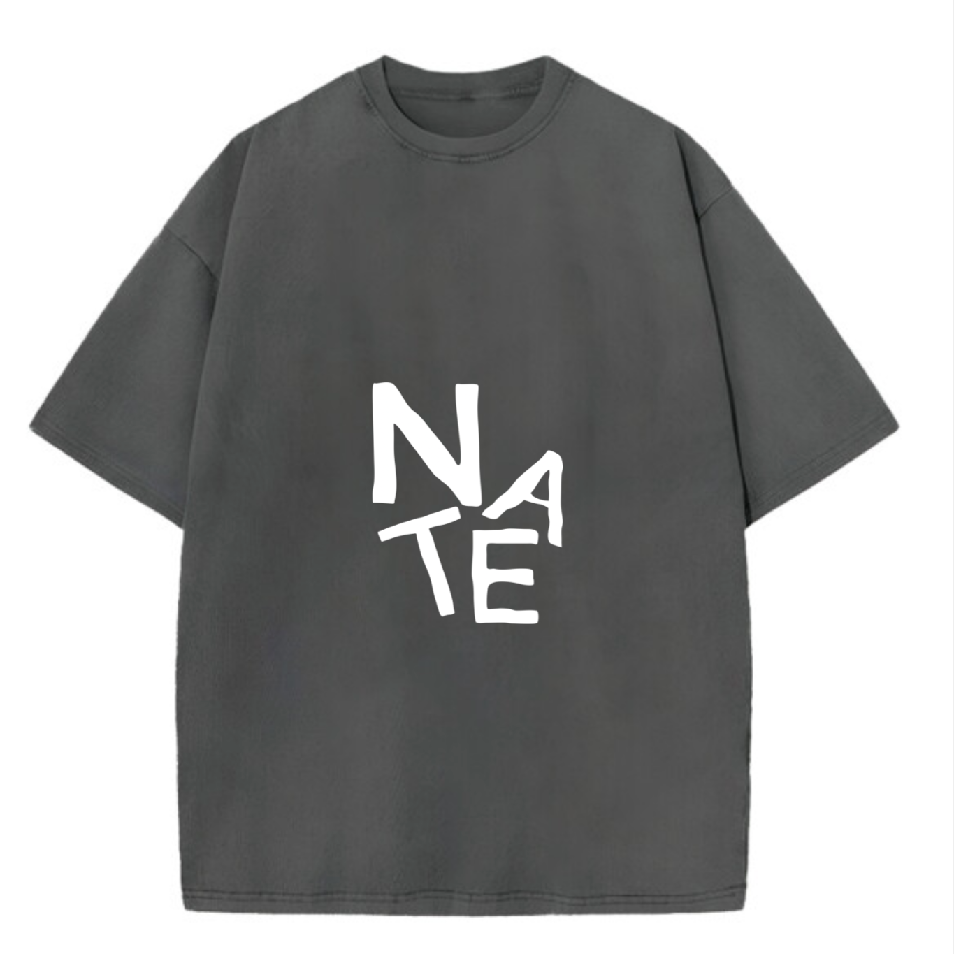 Custom Oversized Tee | Medium Text Design