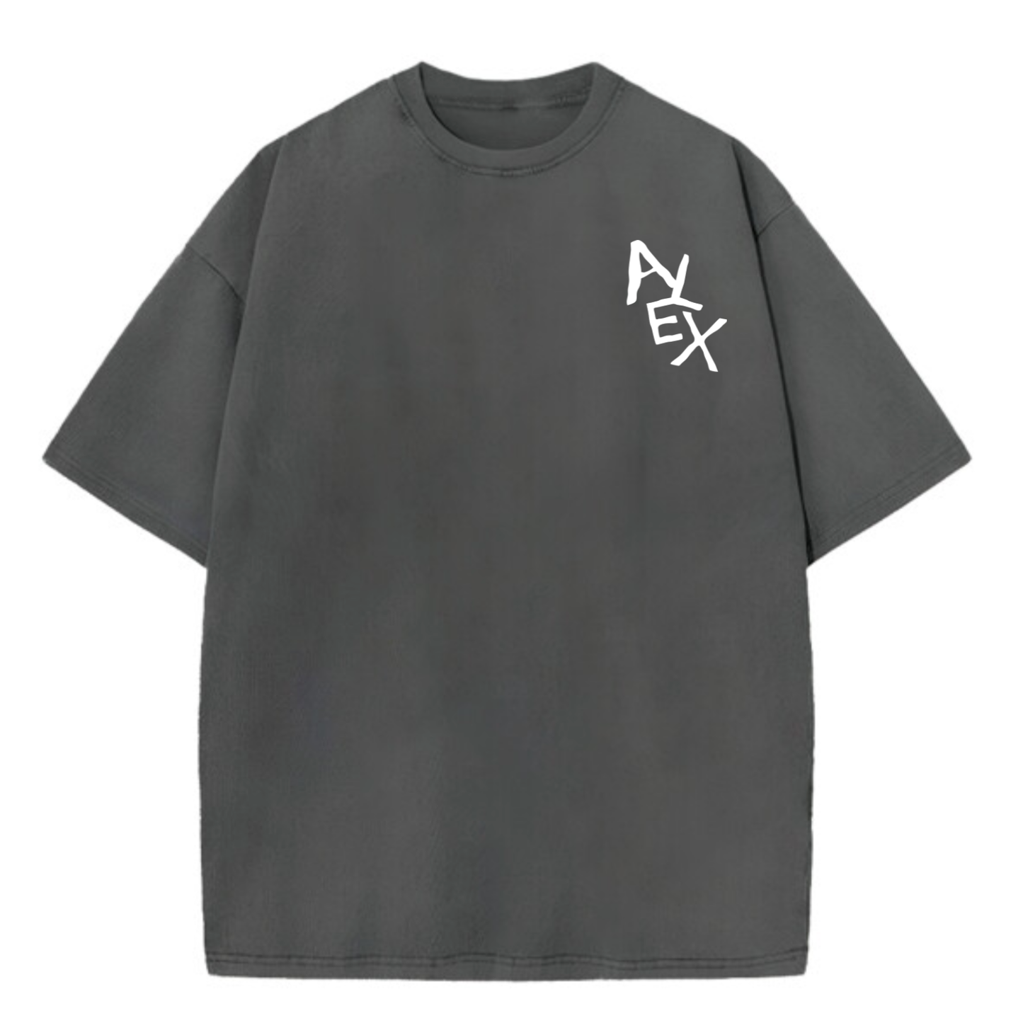 Custom Oversized Tee | Small Text Design