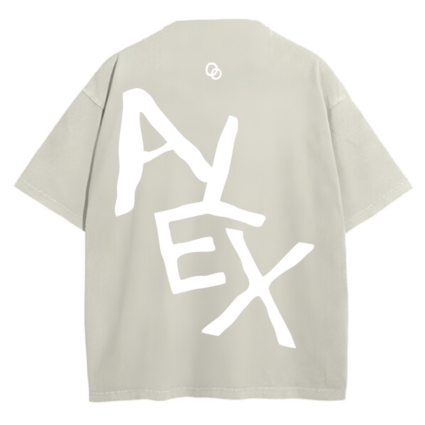 Custom Oversized Tee | Back Text Design