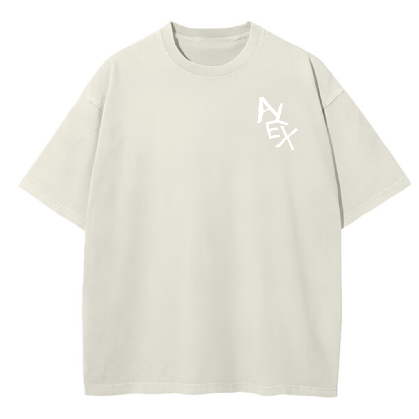 Custom Oversized Tee | Small Text Design