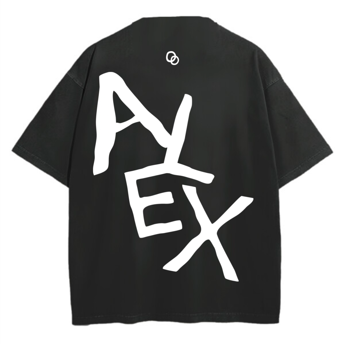 Custom Oversized Tee | Back Text Design