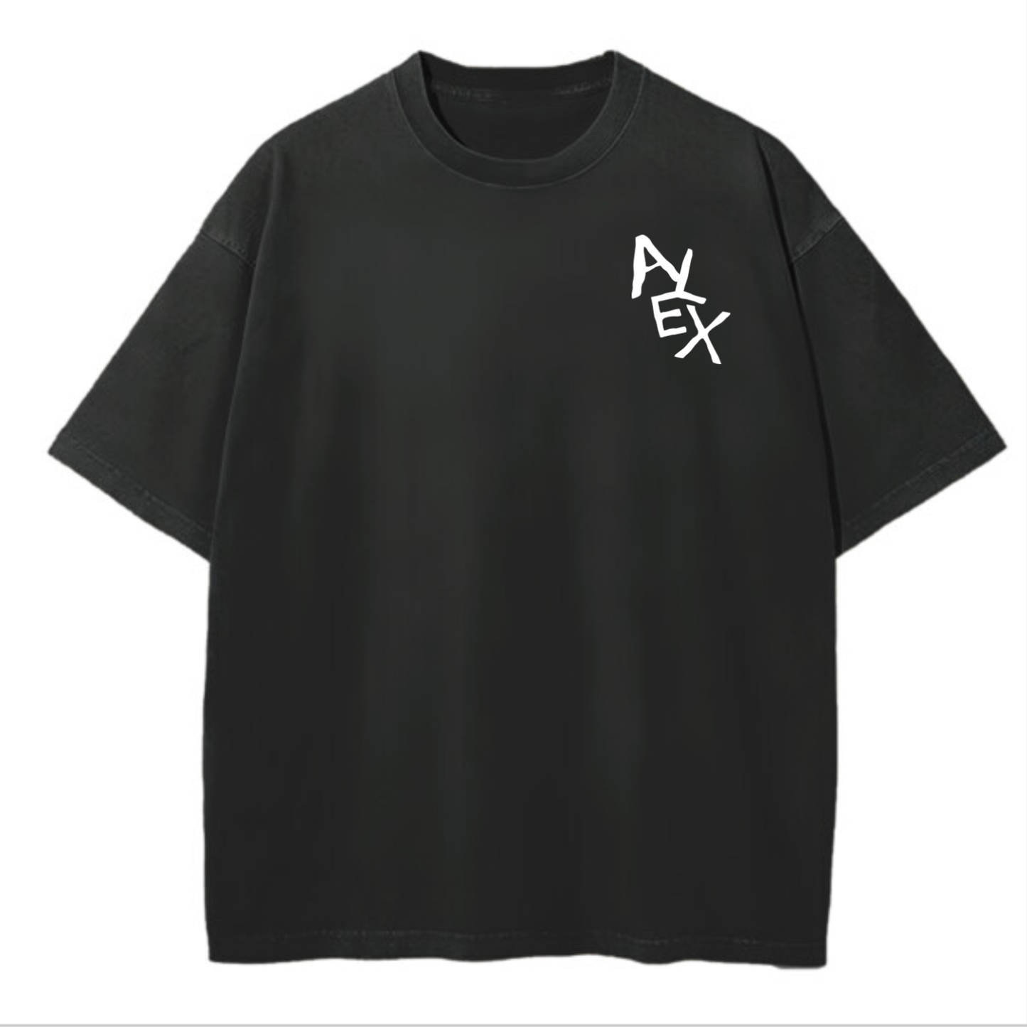 Custom Oversized Tee | Small Text Design