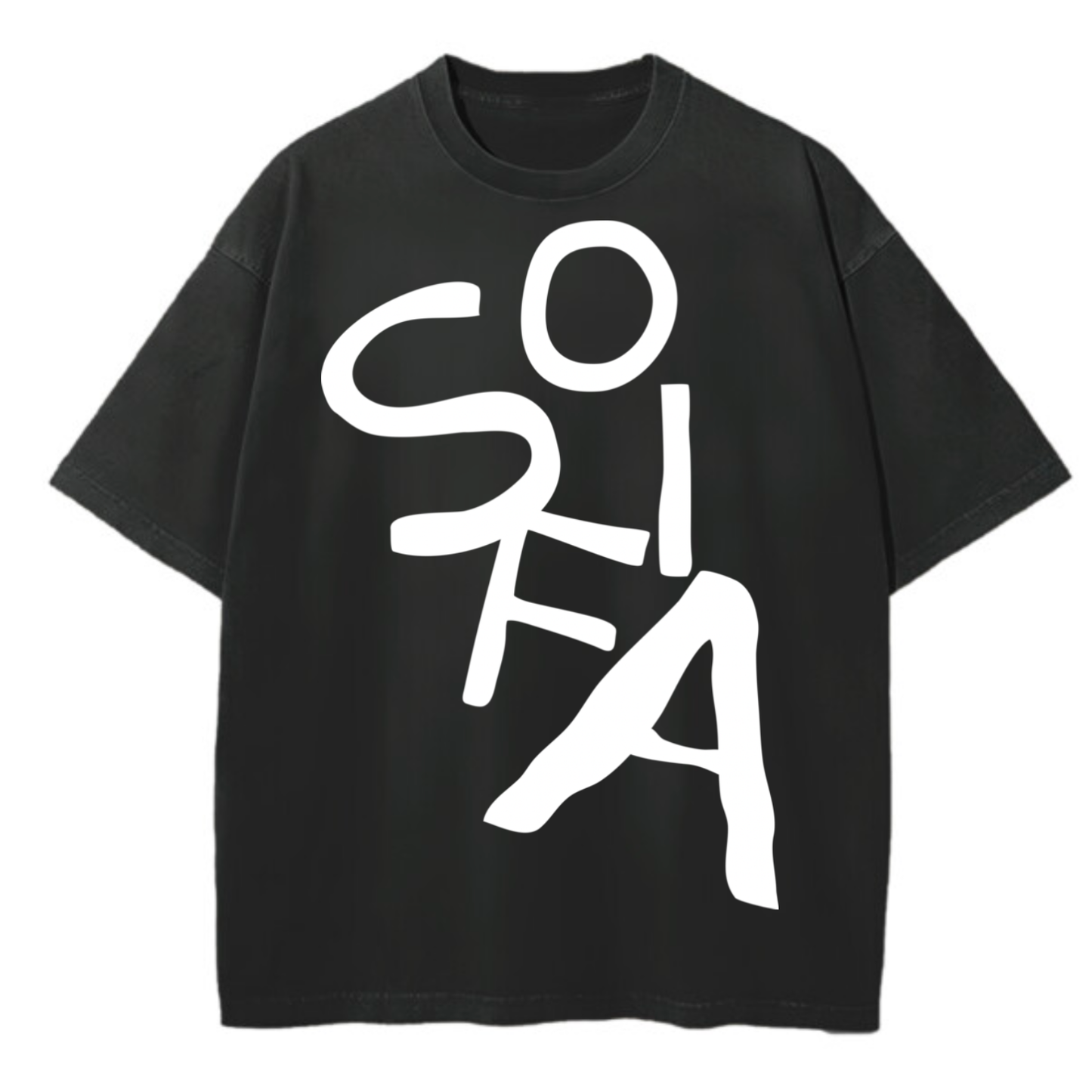 Custom Oversized Tee | Big Text Design