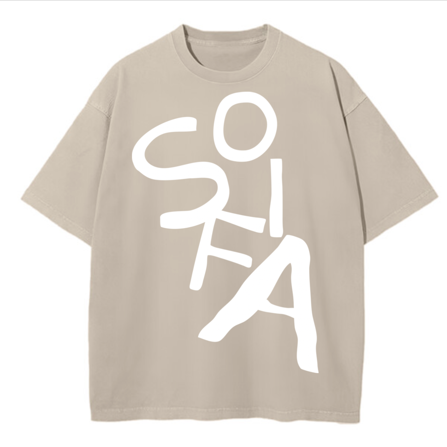 Custom Oversized Tee | Big Text Design