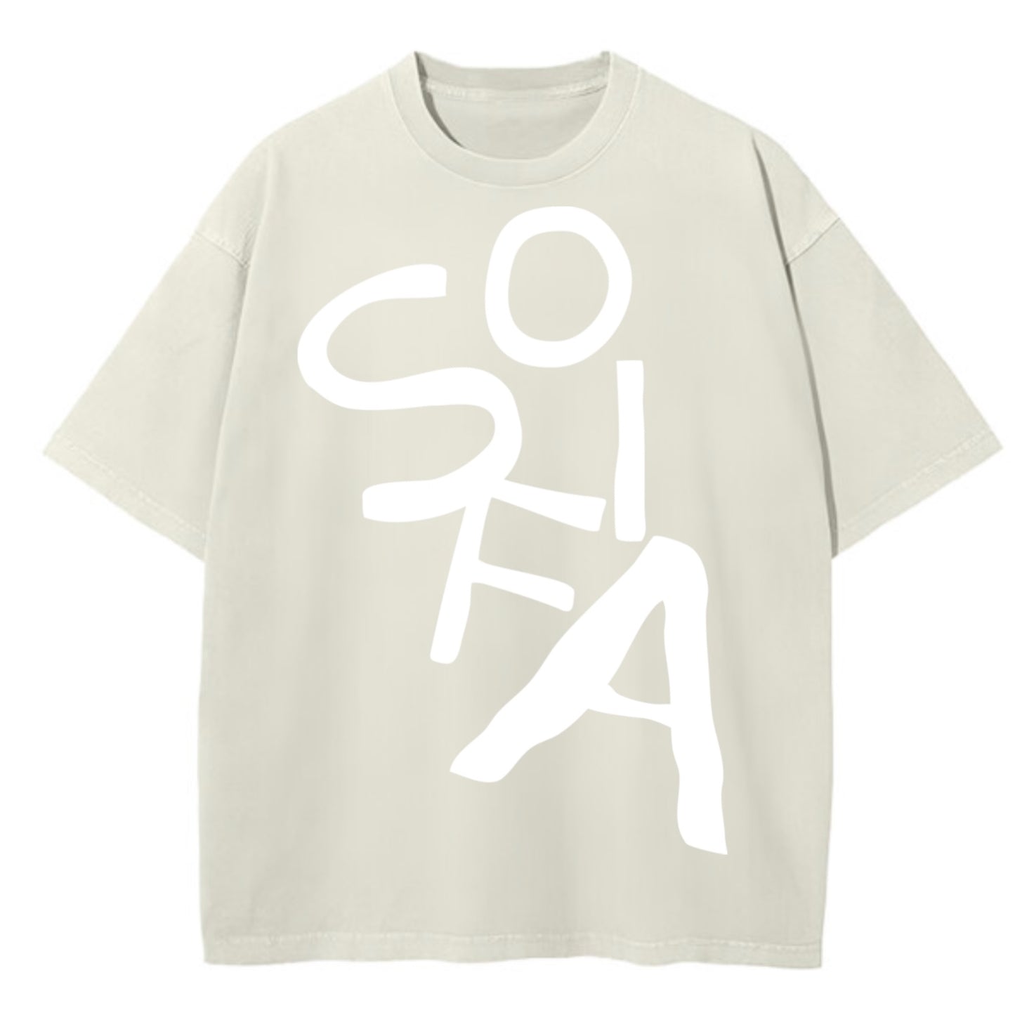 Custom Oversized Tee | Big Text Design