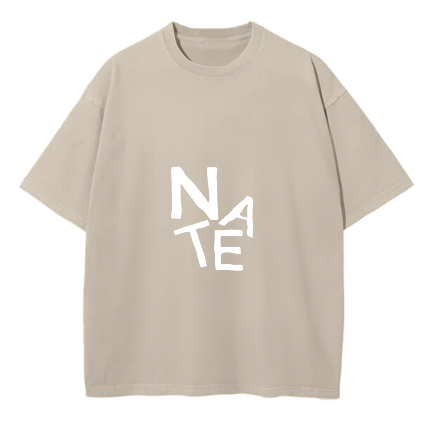 Custom Oversized Tee | Medium Text Design