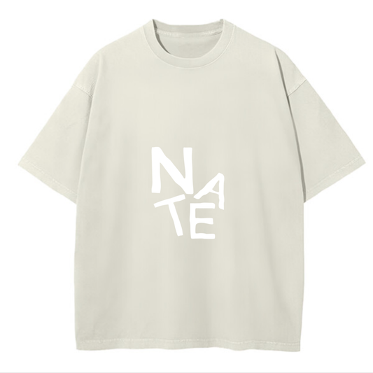 Custom Oversized Tee | Medium Text Design
