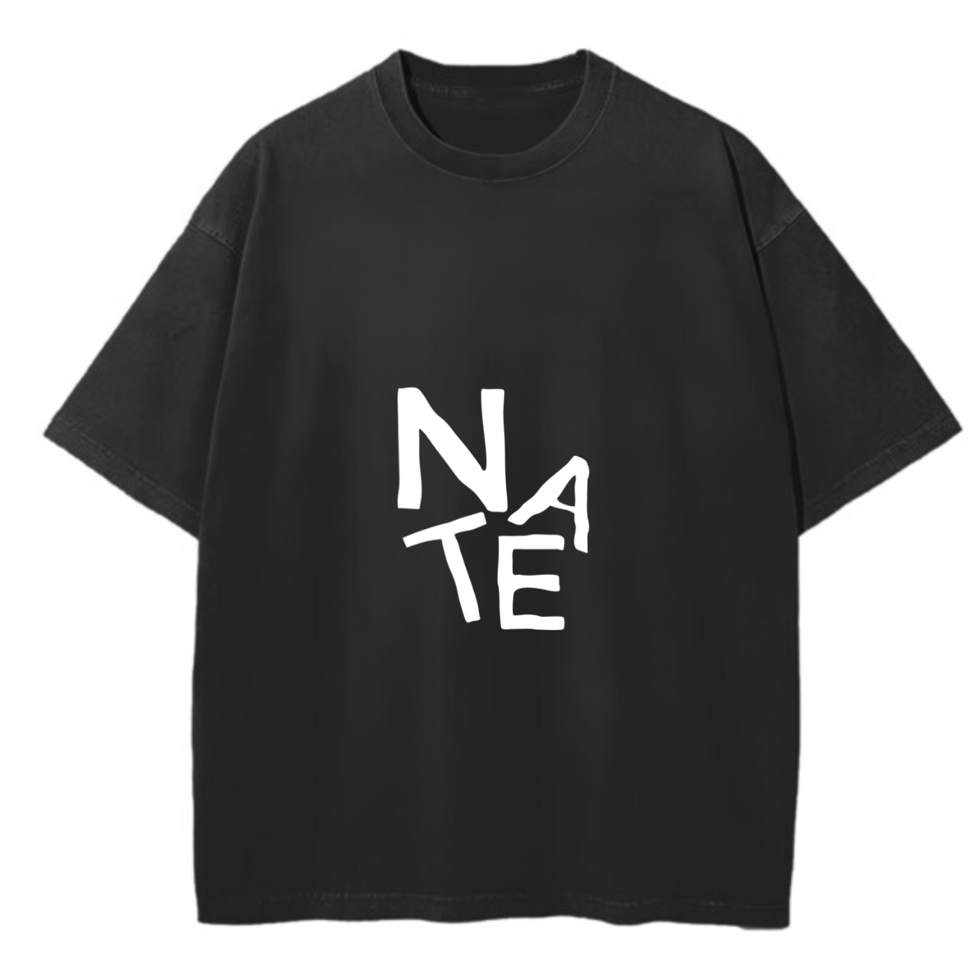 Custom Oversized Tee | Medium Text Design