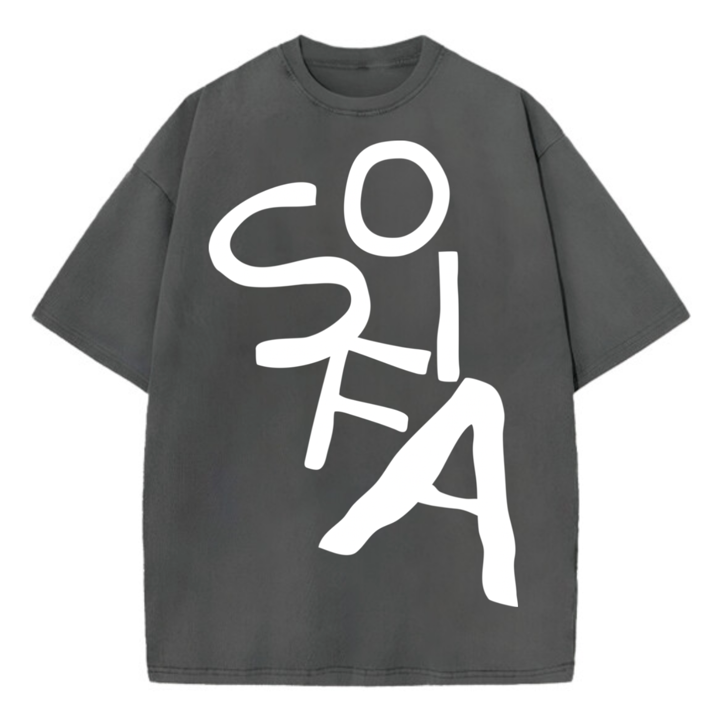 Custom Oversized Tee | Big Text Design