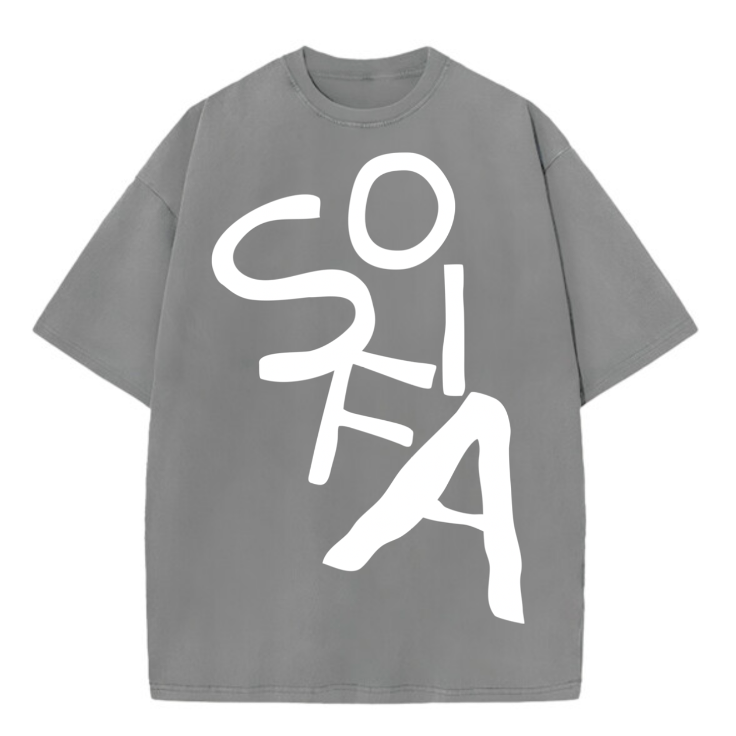 Custom Oversized Tee | Big Text Design