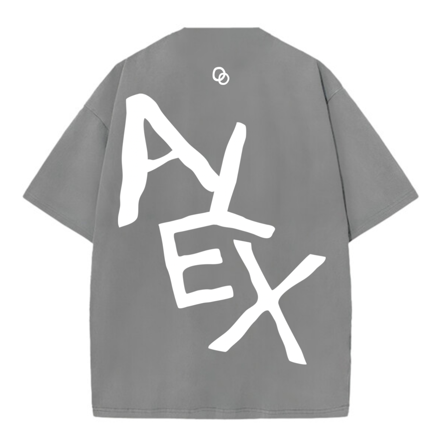 Custom Oversized Tee | Back Text Design